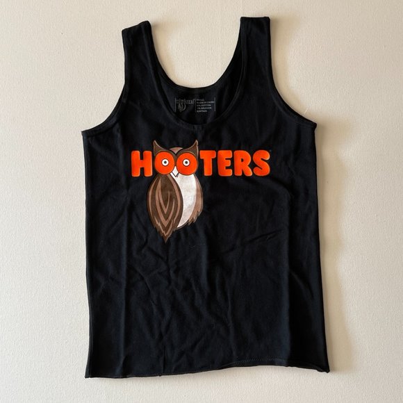 HOOTERS Juniors Size Small Uniform Tank Top in Black - NWOT - Picture 2 of 9